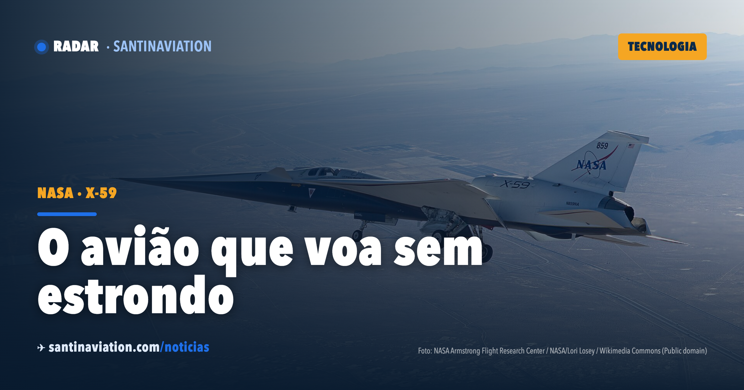 NASA X-59 quebra a barreira do som pela 1ª vez e mira o voo supersônico sem estrondo